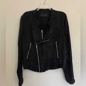 Black Blank NYC moto style jacket size medium